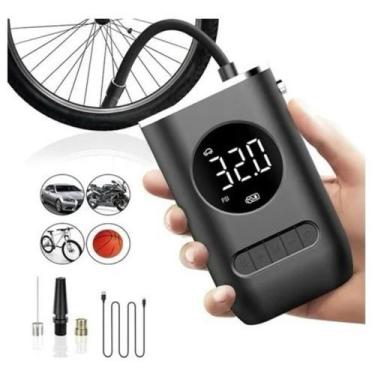 Imagem de Bomba de Ar Portátil Encher Pneu Carro Moto Bola Bicicleta - SHOPPING 