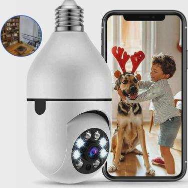 Imagem de Lâmpada Câmera Smart Wifi Ip Infravermelho Colorido 1080p NF - SHOPPIN