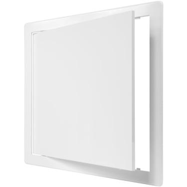 Imagem de Painel de acesso de plástico branco de 30,5 cm x 30,5 cm. Painel de porta do eixo de serviço. Encanamento, eletricidade, aquecimento, painel de acesso de parede de alarme para drywall. Tampa de