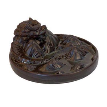 Imagem de Incensário Dragao Chines Cascata +10 Incensos Cones - Abiasafe