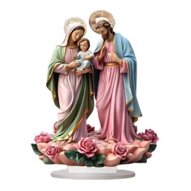 Imagem de Esquirla Decoração de desktop acrílico 2D DIY DIY, presente ideal, decoração de casa de ornamento de mesa para lareira de canto de férias para lareira, 20cmx25cm