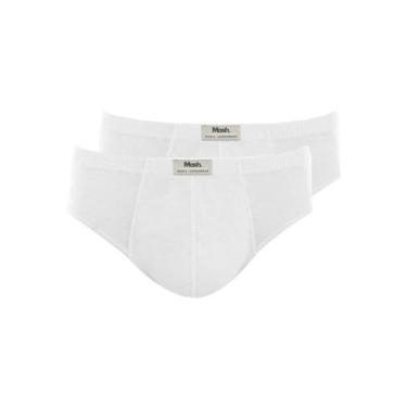 Imagem de Kit com 2 Cuecas Slip Mash 074.58, Branco, GG