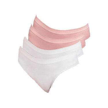 Imagem de Kit com 4 Calcinhas Biquíni Hope S38020 Colorido, Branco, P