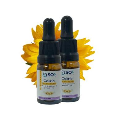 Imagem de Kit 2 Colírio Natural Ozonizado 10ml Óleo de Girassol Ozonizado "SO3 Ozônio" Auxilia na Catarata, Glaucoma e mais...