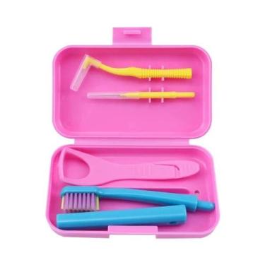 Imagem de Kit Portátil de Limpeza Dentária com Escova e Escova Interdental Remov