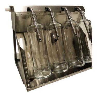 Imagem de envasadora inox 4 bicos para produção de cachaça  - DecobreMetais