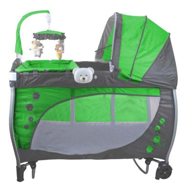 Imagem de Berço Desmontável Baby Style Balanço Musical 1448002 - Verde