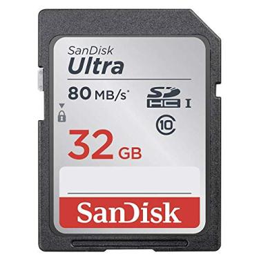 Imagem de SanDisk Cartão SDSDUNC-032G-GN6IN Ultra SDHC UHS-I 32GB 80MB/s Classe 10, Gris, Noir