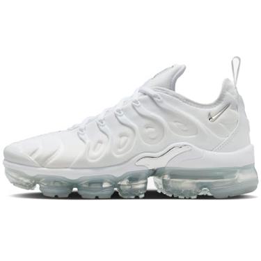 Imagem de Nike Tênis feminino Air Vapormax Plus (FQ8895-100, branco/prata metálico) tamanho 38, Preto, 37