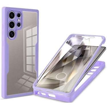 Imagem de MRRSIWEI Capa para Samsung Galaxy S25 Ultra (não para S25), [Protetor de tela embutido] [À prova de choque de grau militar] Capa protetora robusta transparente de 360° para Samsung Galaxy S25 Ultra.