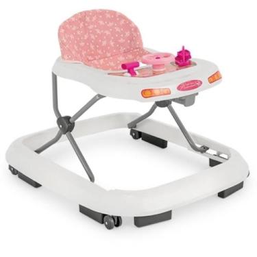 Imagem de Andador Bebe Infantil Andaja Para Menina De 56cm Bandeja Musical e Bri