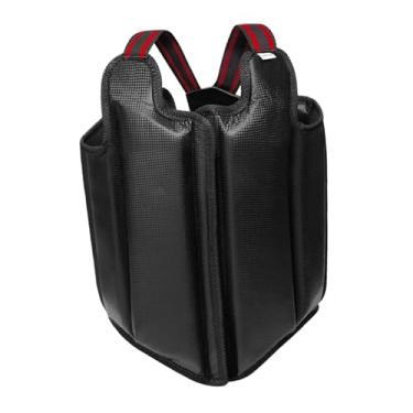 Imagem de Dynwave Protetor de peito, blindagem de costela, colete profissional de taekwondo respirável, equipamento de proteção para sanda de boxe sparring muay thai, Xs