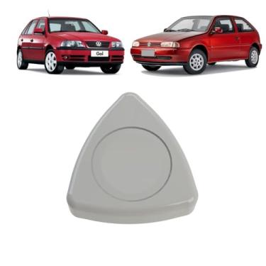 Imagem de Manopla Banco Gol Parati Saveiro G2/G3 Cinza Com Botão