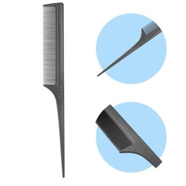 Imagem de Pente De Plástico Profissional Para Separar Mechas Raiz Dompel