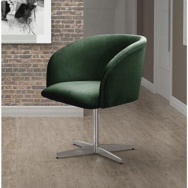 Imagem de Poltrona Atenas Base Giratória de Alumínio Sala de Estar