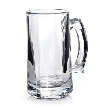 Imagem de Jogo 6 Caneca De Chopp Zero Grau Vidro Transparente Casual Resistente Bar 380ml Class Home