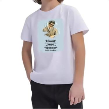 Imagem de Camiseta Infantil Espiritismo agradece os encargos - Alearts, 2