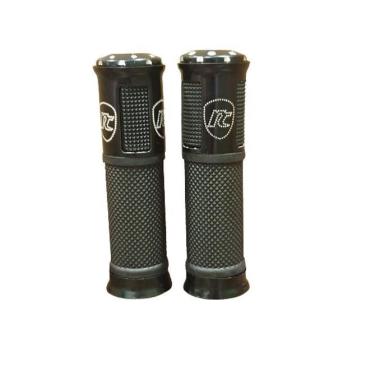 Imagem de Manopla Esportiva Alumínio Punho Moto Anti Derrapante Preto