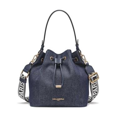 Imagem de KARL LAGERFELD Bolsa balde Adele, Jeans, Medium
