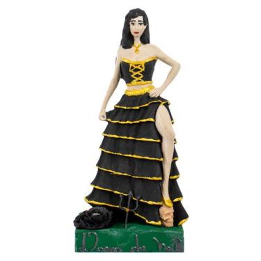 Imagem de Escultura Pomba Gira Dama Da Noite Preta e Dourada 24 cm - Lua Mística