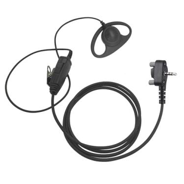 Imagem de Kit de vigilância secreto de 1 fio, fone de ouvido em forma de D com microfone PTT Bodyguard fone de ouvido de segurança para Vertex Standard VX-261 VX-231 VX-351 VX-230 VX-298 VX-350 VX-180 EVX-531