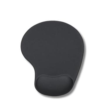 Imagem de Mouse Pad Ergonômico com Apoio de Pulso em Gel 23 x 19 cm - Conforto e Prevenção de Lesões - Preto