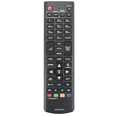 Imagem de 【Pacote com 2】 AKB73975763 Ajuste remoto substituído para monitor LG Signage Display TV 55SM5B 43SM5B 65SM5B 32SM5KB 43SM5KB 49SM5KB 55SM5KB 65SM5KB 49SM5B 43SM3B 49SM3B 55SM3B 45SM3B 9UH5B 5 5UH5B