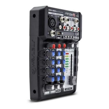 Imagem de mesa de audio processador stetsom stm1003 3 canais 12v pendrive blueto