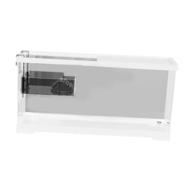 Imagem de WeiLaiKeQi TARTURTE TANK AQUARIUM REPTILE HABITAT TERRAPIN HECENDEUT TORTOMEIRA ENCLOSENTE KIT Aquático Terrarium para Despertar, Branco, M W Platform and Lid