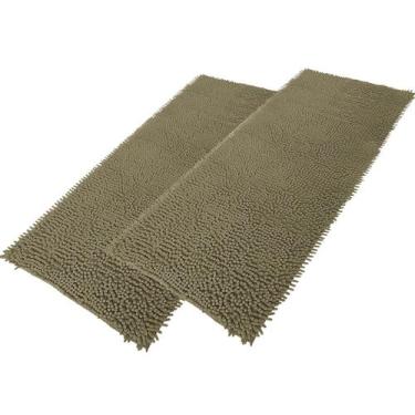 Imagem de Kit 2 Tapete De Banheiro Bolinha Microfibra Antiderrapante Poliéster 0
