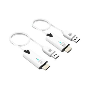 Imagem de Receptor e Transmissor HDMI Sem Fio 1080P - Alcance de até 30m, Plásti