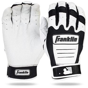 Imagem de Franklin Sports Luvas de rebatedor MLB CFX Pro Baseball - Preto/Pérola - Adulto Pequeno