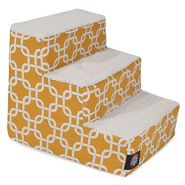 Imagem de Majestic Pet Escada Portátil para Animais de Estimação | Etapa de Espuma de Sherpa Macia | Passos para Cães e Gatos | Rampa de Cachorro e Gatinho | Perfeita para Cama e SofáMajestic Pet 3 Step 78899567534