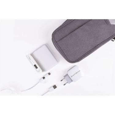 Imagem de Kit Viagem Xtrax 2 Em 1 Power Bank Carregador Branco