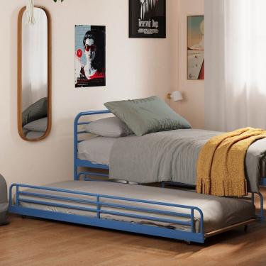 Imagem de Cama Auxiliar Infantil/Juvenil Teko Casatema Azul / Álamo