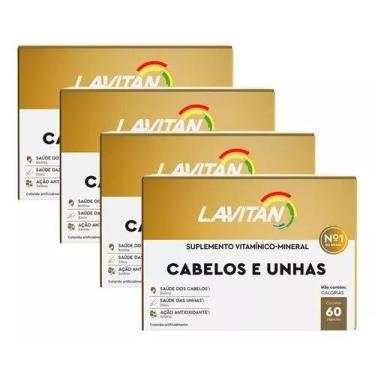 Imagem de Kit Lavitan Multivitamínico Cabelos e Unhas - 60 Comprimidos - 4 Unida