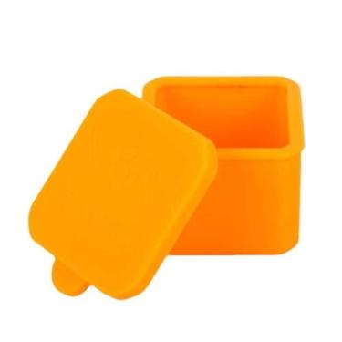 Imagem de Divisória Quadrada com Tampa em Silicone Laranja - Rakumart