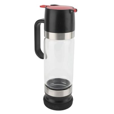 Imagem de Panela de Mel, Garrafa de Xarope Vidro Multiuso 350 Ml Dispensador Mel Vidro Com Tampa Superior Removível Anti-drip (Preto)