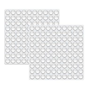 Imagem de Generic 200 Peças De Protetores Porta Armário - Rolhas Borracha Para Armários E Gavetas, Silicone Ecológico Premium, Forte Adesão, Transparente