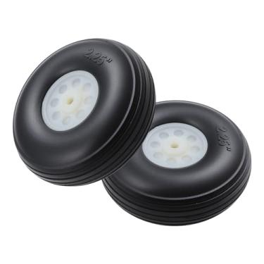 Imagem de FriHobby 2.25 Inch RC Airplane Pu Wheels Tires, 2-Pack