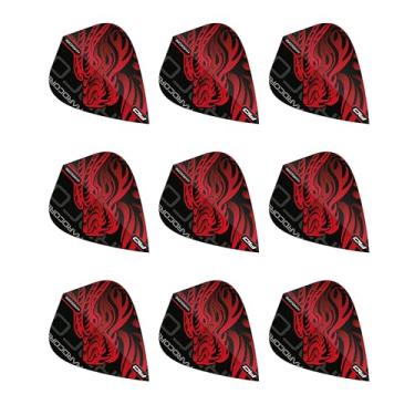 Imagem de RED DRAGON Hardcore Jonny Clayton Dragon Kite Dart Flights - 3 conjuntos por pacote (9 voos de dardo no total)