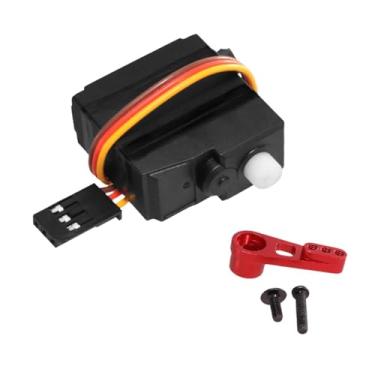 Imagem de Generic Servo Eletromecânico Dispositivo 3 Fios 46T RC DIY Helicóptero Carro Barco Robô Aeronave À Prova D'água Veículos de Controle Remoto Servo, Vermelho