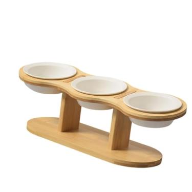 Imagem de Generic Tigela elevada para cães com suporte, tigelas de alimentação para gatos, tigelas para gatinhos, estação de alimentação para gatos, alimentador para, Tigela Branca