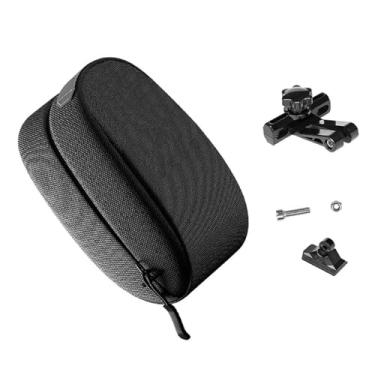 Imagem de simhoa Bolsa de selim de bicicleta, bolsa de selim de bicicleta à prova d'água com revestimento rígido, de bicicleta para viagens ao ar livre, esportes e, Preto