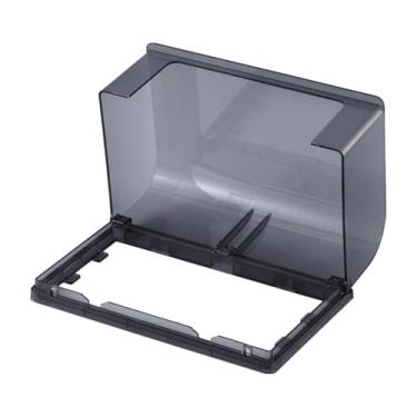 Imagem de Wswqop Tampa de tomada à prova d'água para parede, placa frontal, painel, caixa, acessórios, posição dupla, 2 tomadas, capa para banheiro, Preto