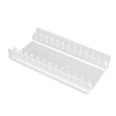 Imagem de Organizador de armazenamento de jogos de acrílico Cffuvros, torre de rack de DVD com base não deslizante, prateleira de videogame transparente para discos, suporte compacto de DVD