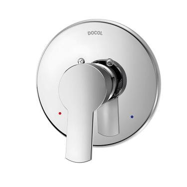 Imagem de Acabamento monocomando para chuveiro e ducha higiênica alta pressão 1/2&quot; Chess/Gali cromado Docol