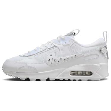Imagem de Nike Tênis feminino Air Max 90 Futura (FQ8888-100, branco/prata metálico/cromado), Branco/prata metálico/cromado, 6.5