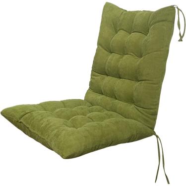 Imagem de Cadeira De Balanço, Cadeiras De Encosto Alto, Assento Traseiro Tuftado Premium, Almofadas De Cadeira De Encosto Alto Ao Ar Livre Com Laços Para Casa Interna, Cadeira De Mesa, Cadei, Yellow