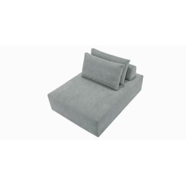 Imagem de Sofá Ilha Capri Módulo  1,10 - Best Mobília, Linho Cinza Mescla